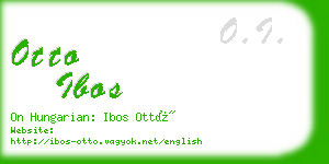 otto ibos business card